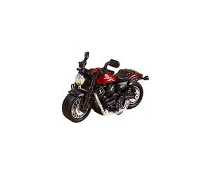 Modelo De Motocicleta A Escala 1: 18, Réplica De Bicicleta De Simulación, Regalo, Decoración De Pasteles, Complemento Para Hornear Bicicleta De Retorno(Red)
