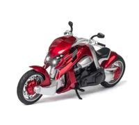 Modelo de Motocicleta Adornos, Regalos, Motocicletas De Carreras Aleación, Simulación Modelos Calle, Colección 1:12 para Yamaha Tyrannosaurus Rex V-Rex(Rosso)