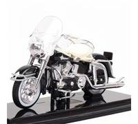 Modelo De Motocicleta Antigua Para Harley-Davidson 1962 FLH Duo Glide 1:18