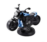 Modelo de motocicleta de coche con función de deriva giratoria, construcción de aleación y ABS, base de aromaterapia para añadir fragancia afrutada al interior del coche (profundo)