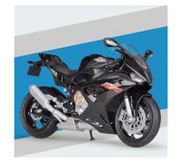 Modelo De Motocicleta Fundido Presión para BM&W S1000RR 2021 Modelo De Simulación De Aleación Motocicleta 1:12(Negro)