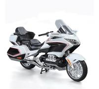 Modelo de Motocicleta Juguetes con Sonido Y Luz, Regalo 1:11 para Honda Gold Wing GL800 2021, Modelo De Motocicleta Aleación Fundida(White)