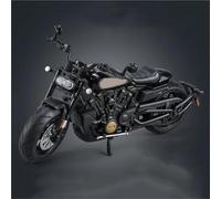 Modelo de Motocicleta Modelo De Motocicleta Aleación Fundida A Presión, Simulación con Sonido Y Luz, Adorno para Regalo 1:12 para Harley, para Davidson para Sporter S(Nero)