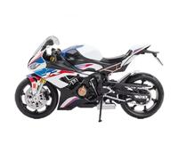 Modelo de Motocicleta Moto De Juguete Metal Fundido A Presión, Modelo Carreras para Superdeportivo Miniatura Colección, Regalo A Escala 1/12 para BMW S1000RR RMZ para Ciudad(White)