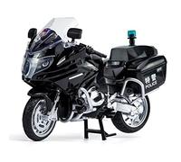 Modelo de motocicleta Para BMW R1250RT-P 1:12, Modelo De Motocicleta Policial Simulación Aleación, Coche Policía De Patrulla Iron Rider, Vehículo Azul, Colección Regalos Y Recuerdos(Black)