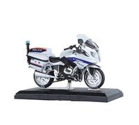 Modelo de motocicleta Para BMW R1250RT-P 1:12, Modelo De Motocicleta Policial Simulación Aleación, Coche Policía De Patrulla Iron Rider, Vehículo Azul, Colección Regalos Y Recuerdos(White)