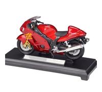 Modelo de motocicleta Para Suzuki Hayabusa GSX 1300R 1:18 Modelo De Motocicleta Aleación De Simulación Pieza De Mano De Motocicleta Adornos Colección Regalo Réplica De Vehículo Rojo