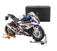 Modelo de motocicleta RC de aleación a escala 1/6, bicicleta de carreras RC realista coleccionable con encendido, sonido del motor, luces LED y efecto de escape para aficionados