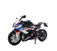 Modelo de Motocicleta Regalo De Colección En Miniatura 1/12 para BMW S1000RR RMZ para Ciudad Moto Juguete Carreras Metal Fundido A Presión para Superdeportivo para Deportes(White)