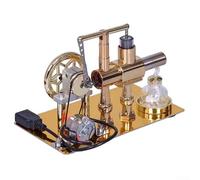 Modelo de motor de un solo cilindro de aire caliente para principios mecánicos y enseñanza de física con estructura metálica estable