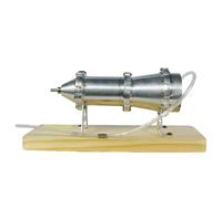 Modelo de motor de vapor centrífugo multietapa, modelo de demostración de motor de combustión externa, dispositivo de potencia mecánico de aleación, herramienta educativa de bricolaje para profesores