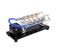 Modelo de Motor electromagnético en Forma de V, Modelo de Motor de 4/8/12 bobinas con diseño LED, Herramienta educativa de 5 V, combina Campos magnéticos y eléctricos(8Coil)