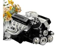 Modelo De Motor - Juguete De Bloque De Motor De Resina V8, Réplica Realista del Motor del Automóvil | Kit De Construcción Educativa Stem, Modelo De Exhibición De Ingeniería, Juguete De Aprendizaje De