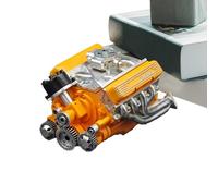 Modelo de motor, motor en miniatura, adorno creativo de resina para escritorio, para exhibición, garaje, cumpleaños, educación, aula, taller, coleccionista, lugar de trabajo