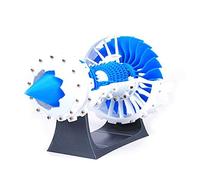 Modelo de Motor turbofan Impreso en 3D, Kit Educativo de Motor turbofan Jet Listo para Mostrar para entusiastas de la aviación, Juguete de exhibición de Aprendizaje de física Stem