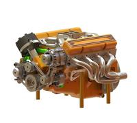 Modelo de motor V8, kit de construcción de modelo de motor 10171 Technik V8, kit de bloques de construcción Moc Hobby, atención al detalle, material de larga duración, 15 x 11 x 10,5 cm, para