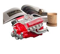 Modelo de Motor V8 - Kits de Modelo de Motor de Bloque pequeño V8, Creativo de Resina para Escritorio, exhibición Tridimensional en Miniatura para Oficina, Taller, hogar, Aula, coleccionista y