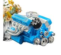 Modelo De Motores De Resina: Réplica De Motor Mecánico, Juguete De Ingeniería Educativa STEM Para Aprender Mecánica De Estructuras Internas | Pieza Coleccionable De Decoración Científica Para El Hogar