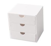 ＡＷＨＡＯ Modelo de Mueble para Casa de Muñecas a Escala 1:12, Organizador de Juguete para Niños, Accesorio para Fotos, Archivador de Escritorio en Miniatura, M, Blanco
