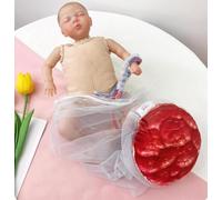 Modelo de nacimiento femenino con simulación dinámica de nacimiento, bebé y pelvis extraíbles con cordón umbilical para enseñanza de ginecología y entrenamiento de partería