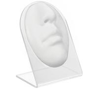Modelo de Nariz y Cara Falsa de Silicona Flexible white con Soporte para Exhibición de Piercings y Práctica de Perforación, Parte del Cuerpo para Exhibición de Joyas, Herramienta