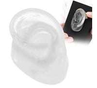 Modelo de Oído de Silicona, Modelo de Oído Artificial, para Dispensadores de Audífonos Centros de Audífonos Proveedores de Audífonos(Oreja izquierda)