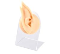Modelo de oreja de elfos de hadas puntiagudas de silicona, accesorios de oreja realistas de fantasía para exhibición de pendientes, práctica de perforación y escena fotográfica Accesorio de cosplay de