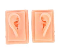 Modelo de oreja de silicona kuuleyn, herramienta de práctica de acupuntura, ayuda de enseñanza suave humana estudio de anatomía del oído derecho para estudiantes simulación de