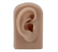 Modelo de Oreja de Silicona, Modelo Derecho Suave Y Flexible Oreja Falsa, Partes del Cuerpo de Silicona, Molde de Oreja de Silicona Realista para Práctica de Perforación, Exhibición de Joyas(3#)