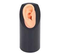 Modelo de Oreja de Silicona, Modelo Educativo de Oreja de Silicona Suave con Soporte Cilíndrico para Herramienta Auditiva (oreja derecha)