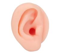 Modelo de Oreja de Silicona, Simulación de Piel Humana, Canal Auditivo Largo, Modelo de Oreja de Práctica Reutilizable, Material de Silicona Suave, para Exhibición de Joyas,