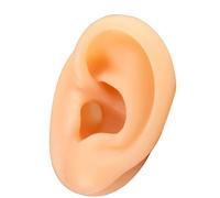 Modelo de oreja humana simulación artificial de oreja izquierda humana modelo de oreja de silicona para recoger la oreja, enseñanza de perforación de oreja, acupuntura (oreja izquierda)