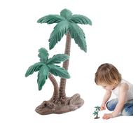 Modelo de Palmera | Miniatura de Tropical | Árbol Decorativo con Tronco detallado y frondas Verdes para escenas de exhibición Construir dioramas, Pasteles de Fiesta, Jardines y al