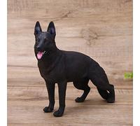 Modelo de Perro Animal, Juguete Educativo No Tóxico para la Curiosidad de los Niños, Decoración del Aula, Modelo Animal para Aprender y Divertirse, Negro, 8 X 2,5 X 6,1 Pulgadas