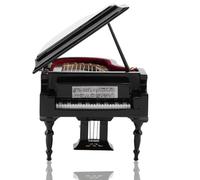 Modelo de Piano en Miniatura, Modelo de Mini Piano de Madera con Banco y Estuche Negro Regalo Musical para Navidad, cumpleaños, día de San Valentín