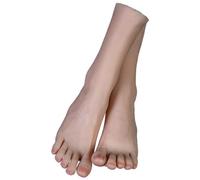 Modelo de pie de maniquí femenino de silicona realista, exhibición de tamaño 1:1 para joyas, sandalias, zapatos y calcetines, perfecto para escaparates y fotografía