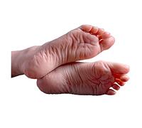 Modelo de pie de silicona realista Female Modelo de pies Líquido Silicona Buques sanguíneos Visible Sole arrugas for dibujar Práctica Exhibición Joyería(All Silicone,Right foot)