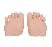 Modelo de pie falso de ejercicio con medio diseño, prótesis móviles de silicona suave, herramienta de manicura para uñas, entrenamiento artístico, modelo falso de ejercicio