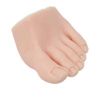 Modelo de Pie Falso, de Silicona para Práctica de Uñas, para Práctica de Entrenamiento Falso, Herramienta de Pie Flexible de Silicona Suave para Uñas, para Entrenamiento Artístico (Izquierda)