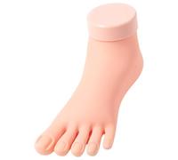 Modelo de pie falso de silicona para práctica, herramienta de manicura, para entrenamiento de uñas, modelo falso para el salón de belleza