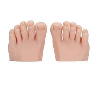 Modelo de pie falso de silicona suave, herramienta de manicura protésica de medio diseño para uñas, herramientas de manicura de entrenamiento artístico