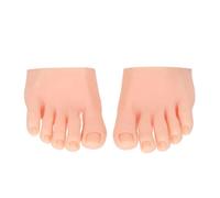 Modelo de pie falso, herramienta de manicura protésica de silicona suave, medio diseño para uñas, puntas de uñas, modelo de práctica de entrenamiento artístico