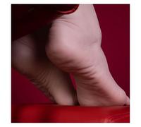 Modelo de pie silicona 26CM, 1:1, pies femeninos, uña falsa, boceto arte, sandalia, exhibición, reflexología, masaje Fácil de limpiar(Built-in bone,One pair)