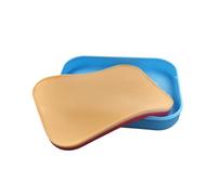Modelo de piel para práctica de habilidades quirúrgicas, herramienta de práctica de silicona de 15 x 11 cm para taladros de sutura, tareas de enseñanza y laboratorio Entrenador de sutura Tablero de de
