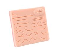 Modelo de piel para práctica de sutura quirúrgica, modelo de tres capas de silicona para entrenamiento quirúrgico con 26 heridas para almohadilla de práctica estudiantil