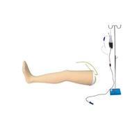 Modelo de pierna de infusión de venas for adultos, entrenamiento de punción de la extremidad inferior izquierda y extracción de sangre for estudiantes de medicina, médicos y enfermeras