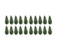 Modelo de pinos, 50 unidades de edificios de calibre de escala HO, árboles modelo de diorama de río, artesanía de plástico realista para diseños, ideal para aficionados