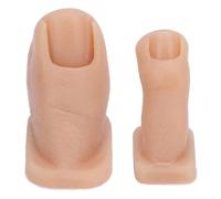 Modelo de práctica de arte de uñas de silicona para reparación de uñas Nail Art Training Teen Simulation para salón y uñas Institución Práctica de manicura profesional (número 2)