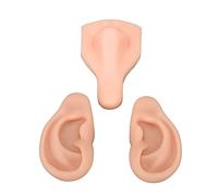 Modelo de Práctica de Perforación de Silicona, Silicona Suave, Flexible, Elástico, Reutilizable, Modelo de Práctica de Perforación del Cuerpo Humano, Modelo Flexible para(Color de piel claro)