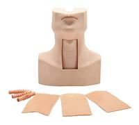 Modelo de práctica de simulador de maniquí, modelo avanzado de entrenamiento de traqueotomía percutánea para enseñanza médica de enfermería y estudio